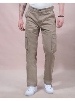 CRIMSOUNE CLUB - Men Khaki Cargo Pant