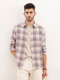WROGN - Men Oversized Fit Check Multicolor Shirt