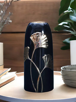 At Home by Nilkamal - Gingko Tumbler Vase - Black