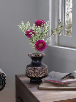 At Home by Nilkamal - Driftwood Pot Vase Brown