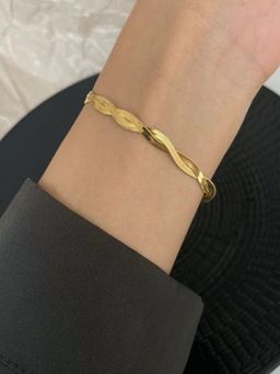 Jewels Galaxy - Gold-Plated Anti Tarnish Snake Chain Bracelet