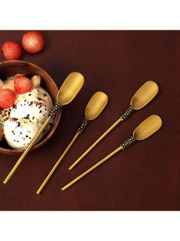 Ellementry - Masai Gold Ice Cream Spoon (Set of 4)