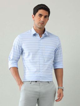 Arrow - Men Pure Cotton Horizontal Striped Shirt