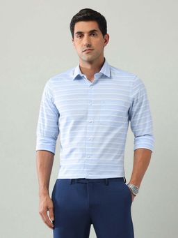 Arrow - Men Pure Cotton Horizontal Striped Shirt