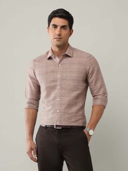 Arrow - Men Windowpane Checked Manhattan Slim Fit Shirt