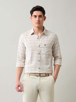 Arrow Sports - Men Slim Fit Plaid Checked Shirt