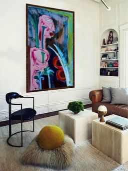 The Art House - Abstract Painting Multicolor (40X30 Inches)