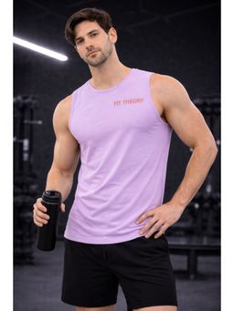 The Fit Theory - Men Lavender Tank Top
