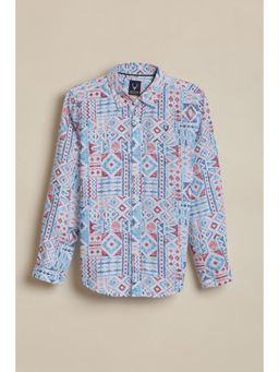 Allen Solly - Boys Multicolor Print Casual Shirt
