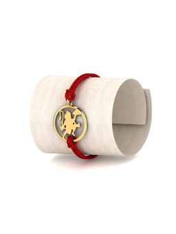 KuberBox - 18K Yellow Gold Bajrang Bali XL Gold Rakhi Cum Pendant