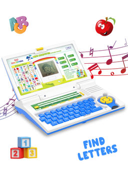 Wembley - Educational Kids Laptop Toy Learning Computer with Alphabet, Numbers, Music