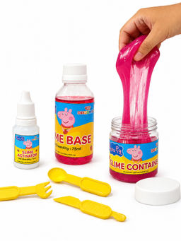 Wembley - Strawberry Scented DIY Peppa Pig Slime Kit for Kids Soft & Non-Sticky Slime