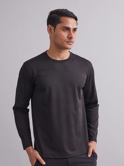 MountMiller - Men's Solid Full Sleeve Ripstop Tactical T-Shirt | Anti-Odor | Moisture-Wicking | UV Protective