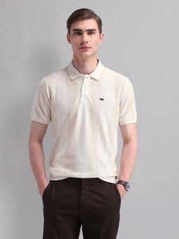AD By Arvind - Vertical Striped Modern Slim Polo T-Shirt