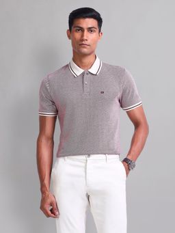 AD By Arvind - Structure Slim Fit Polo T-Shirt