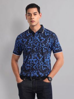 AD By Arvind - Floral Print Real Deal Polo T-Shirt