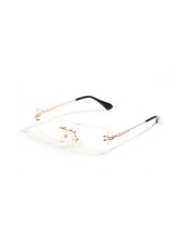 SAM AND MARSHALL - Harper Prescription Friendly Metal Gold Frame Rectangle Computer Glasses