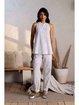CANOOPI - Checked Patio Blue Co-Ord Set