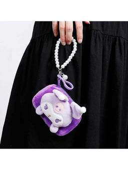 Priaansha Creations - Plush Coin Holder Wallets Charm with Pearl Strap