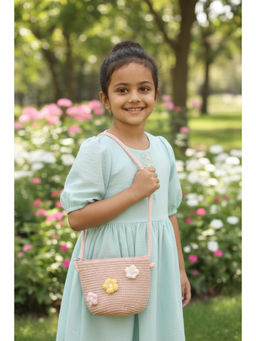 Priaansha Creations - Kids Straw Flower Crossbody Sling Bag