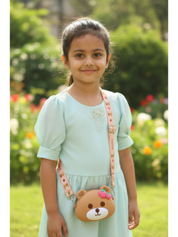 Priaansha Creations - Kids' Silicone Bear Face Crossbody Sling Bag
