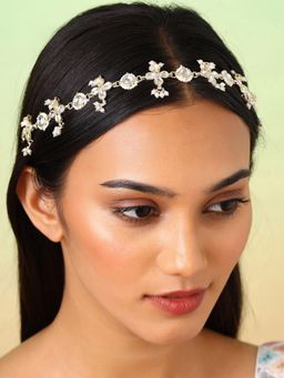 Priyaasi - Floral Pearl Gold Plated Matha Patti