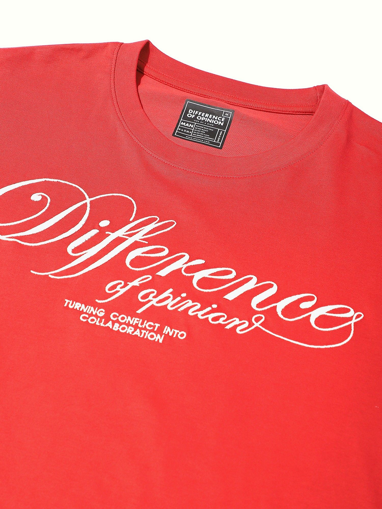 Men Oversized Red T-Shirt
