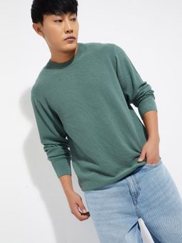 max - Green Men Knit Sweater