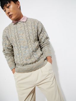 max - Cream Men Knit Sweater