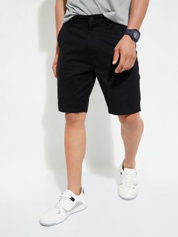 max - Black Men Solid Shorts
