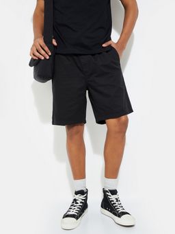 max - Black Men Solid Shorts