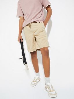 max - Khaki Men Solid Shorts