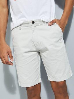max - Grey Men Solid Shorts