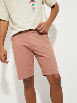 max - Rust Men Solid Shorts