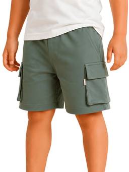 PILOLO - Green Solid/Plain Shorts