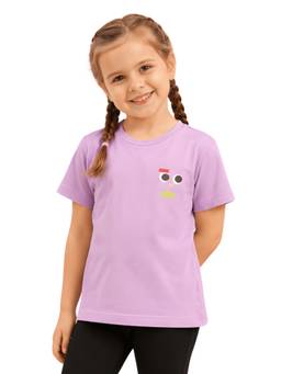 PILOLO - Lavender Printed Crew Neck T-Shirt
