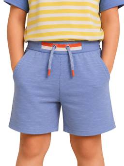 PILOLO - Blue Solid/Plain Shorts