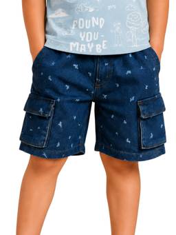 PILOLO - Blue Printed Shorts