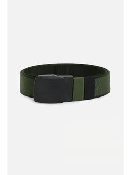 Snitch - Green Buckle Reversible Webbing Belt