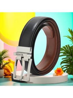 WOODLAND - Woods Formal Black/Tan Leather Reversible Belts
