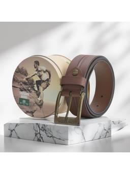 WOODLAND - Formal Brown Leather Belts