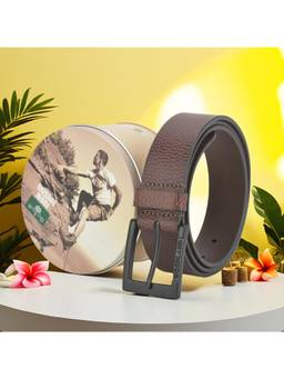 WOODLAND - Formal Brown Leather Belts