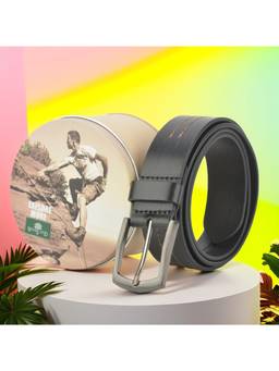 WOODLAND - Formal Black Leather Belts
