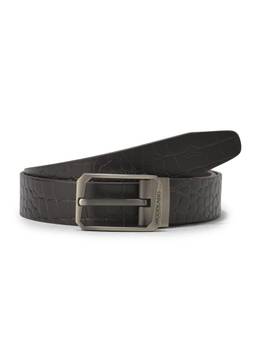 WOODLAND - Formal Dark Brown Leather Belts