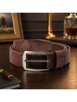 WOODLAND - Formal Tan Leather Belts