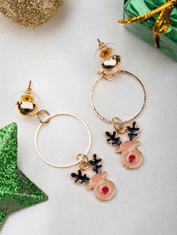 Arendelle - Christmas Rudolf the Red Nosed Reindeer Drop Earrings