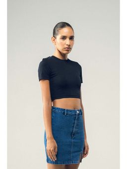 SOTBELLA - Basic Black Crop Top