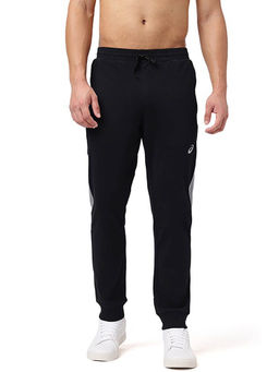 ASICS - Black Polyester Regular Trackpant