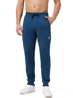 ASICS - Blue Polyester Regular Joggers