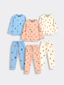 Orange Sugar - Full Sleeves Farm Co-Ord (Set of 6)